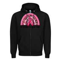 Black in october we wear pink Zipper Hoodie - RanaPortraitStore