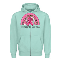 Seafoam in october we wear pink Zipper Hoodie - RanaPortraitStore