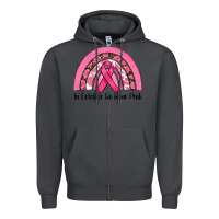 Smoke in october we wear pink Zipper Hoodie - RanaPortraitStore