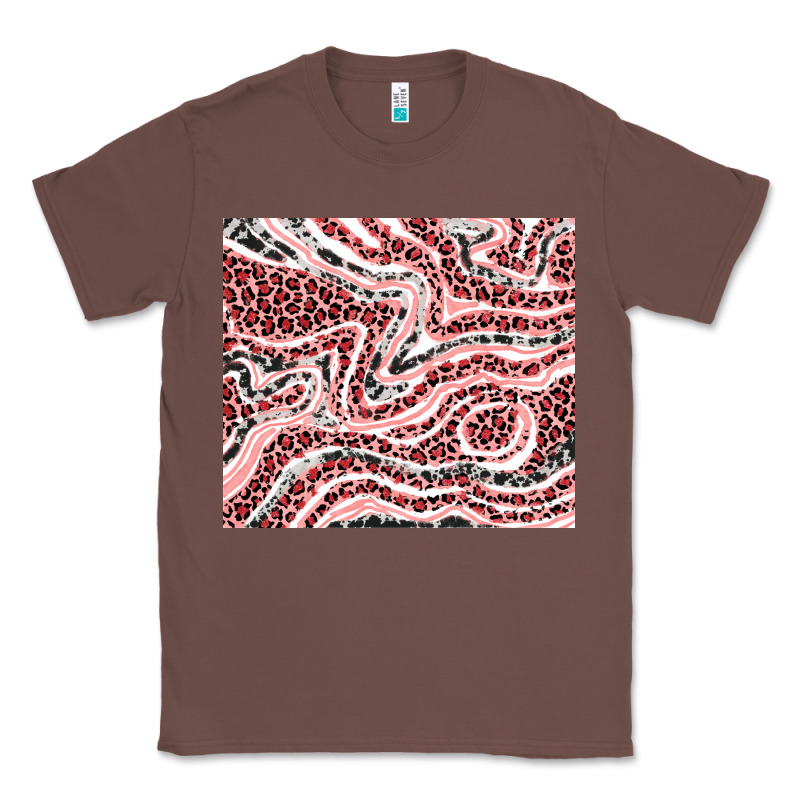 Pinky Leopard And Cowhide Valentine's Day Classic Tee by RanaPortraitStore | Teevron