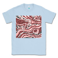 Dusty Blue pinky leopard and cowhide valentine's day Classic Tee - RanaPortraitStore