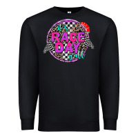 Black it's race day y'all Premium Sweatshirt - AdoDesignShop