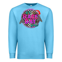 Ocean Blue it's race day y'all Premium Sweatshirt - AdoDesignShop