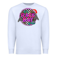 White it's race day y'all Premium Sweatshirt - AdoDesignShop