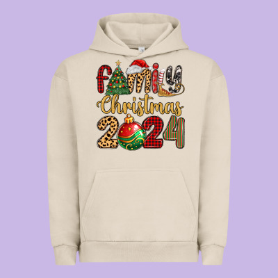 Family Christmas 2024 Urban Hoodie Designed By Maliassmallbusiness