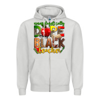 Dove Grey unapologetically dope black teacher Zipper Hoodie - Zillion Design Studio