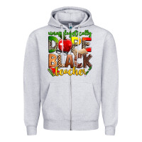 Heather Grey unapologetically dope black teacher Zipper Hoodie - Zillion Design Studio