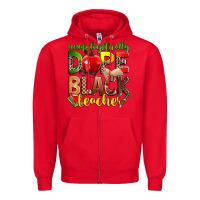 Red unapologetically dope black teacher Zipper Hoodie - Zillion Design Studio