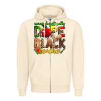 Sandshell unapologetically dope black teacher Zipper Hoodie - Zillion Design Studio