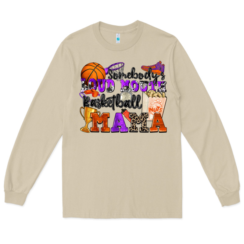 Somebody's Loud Mouth Basketball Mama Long Sleeve Tee by Zillion Design Studio | Teevron
