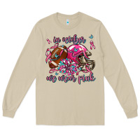 Mushroom in october we wear pink football Long Sleeve Tee - AdoDesignShop