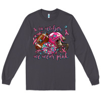 Smoke in october we wear pink football Long Sleeve Tee - AdoDesignShop