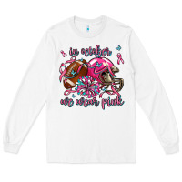 White in october we wear pink football Long Sleeve Tee - AdoDesignShop