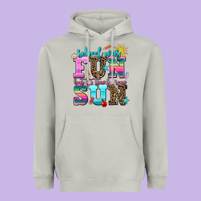 School Was  Fun But Its Time For Some  Sun Heavyweight Hoodie Designed By Adodesignshop