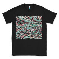 Black pink and turquoise cowhide and leopard Classic Tee - RanaPortraitStore