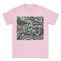 Bubblegum Pink pink and turquoise cowhide and leopard Classic Tee - RanaPortraitStore
