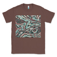Chestnut pink and turquoise cowhide and leopard Classic Tee - RanaPortraitStore