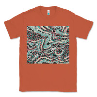 Copper pink and turquoise cowhide and leopard Classic Tee - RanaPortraitStore