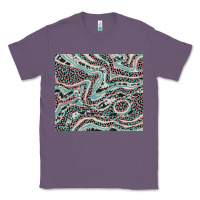 Lavender pink and turquoise cowhide and leopard Classic Tee - RanaPortraitStore