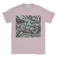 Lilac pink and turquoise cowhide and leopard Classic Tee - RanaPortraitStore