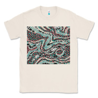 Natural pink and turquoise cowhide and leopard Classic Tee - RanaPortraitStore