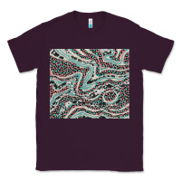 Plum pink and turquoise cowhide and leopard Classic Tee - RanaPortraitStore