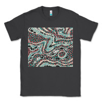 Smoke pink and turquoise cowhide and leopard Classic Tee - RanaPortraitStore
