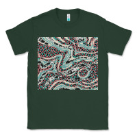Sports Green pink and turquoise cowhide and leopard Classic Tee - RanaPortraitStore