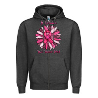 Charcoal Heather in october we wear pink sunflower Zipper Hoodie - RanaPortraitStore