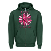 Sports Green in october we wear pink sunflower Zipper Hoodie - RanaPortraitStore