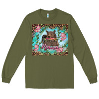 Army Green Mama bear haunting fish floral Long Sleeve Tee - RanaPortraitStore
