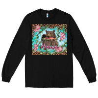 Black Mama bear haunting fish floral Long Sleeve Tee - RanaPortraitStore
