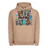 Pigment Burro wife mom nurse Urban Hoodie - NancyCooperArtShop