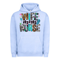 Pigment Grape Ice wife mom nurse Urban Hoodie - NancyCooperArtShop