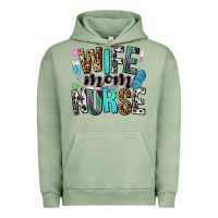 Pigment Oil Green wife mom nurse Urban Hoodie - NancyCooperArtShop