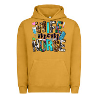 Pigment Peanut Butter wife mom nurse Urban Hoodie - NancyCooperArtShop