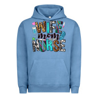 Pigment Pebble Blue wife mom nurse Urban Hoodie - NancyCooperArtShop