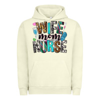 Pigment Pistachio wife mom nurse Urban Hoodie - NancyCooperArtShop
