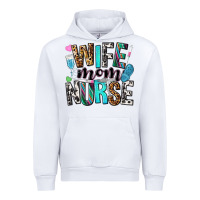White wife mom nurse Urban Hoodie - NancyCooperArtShop
