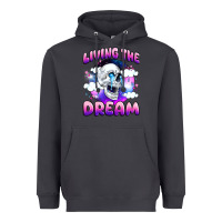 Smoke living the dream Heavyweight Hoodie - JahusDesignShop