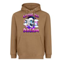 Toasted Coconut living the dream Heavyweight Hoodie - JahusDesignShop