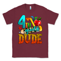 Burgundy 4th grade dude Classic Tee - texasbilliewilder