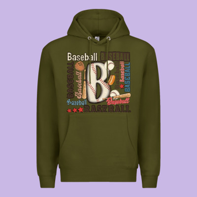 Baseball Premium Hoodie Designed By Maliassmallbusiness