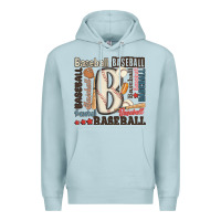 Blue Mist baseball Premium Hoodie - MaliasSmallBusiness