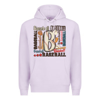 Lilac baseball Premium Hoodie - MaliasSmallBusiness