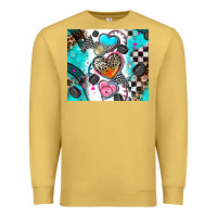 Antique Gold race heart tumbler Premium Sweatshirt - AdoDesignShop