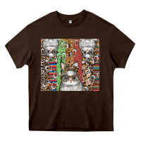 Chocolate Brown easter Heavy Core Tee - CowhideDigitalArt
