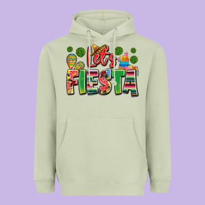 Let's Fiesta Heavyweight Hoodie Designed By Jahusdesignshop