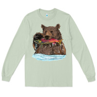 Matcha mama bear haunting fish Long Sleeve Tee - RanaPortraitStore