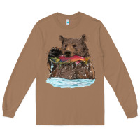 Toasted Coconut mama bear haunting fish Long Sleeve Tee - RanaPortraitStore